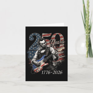 Carte 16e président jouant de la guitare 4 juillet 250e