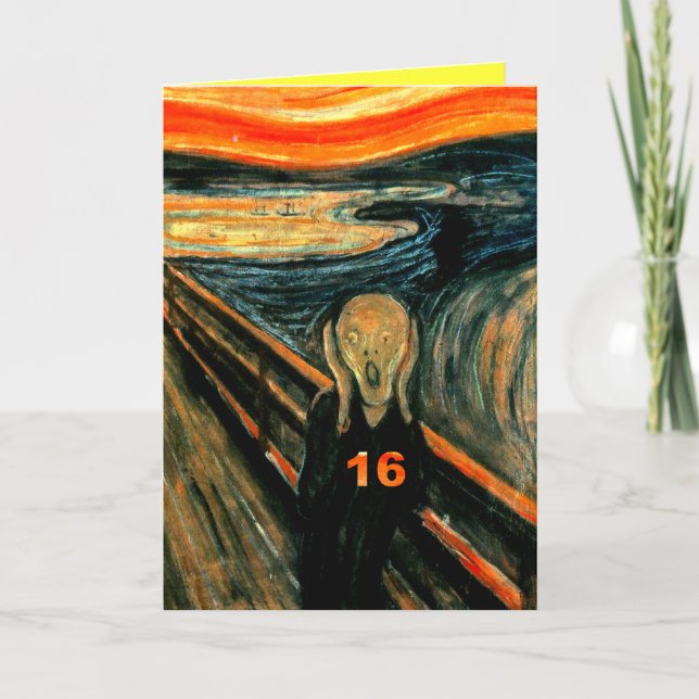 Carte 16èmes cadeaux d'anniversaire drôles ! (Devant)