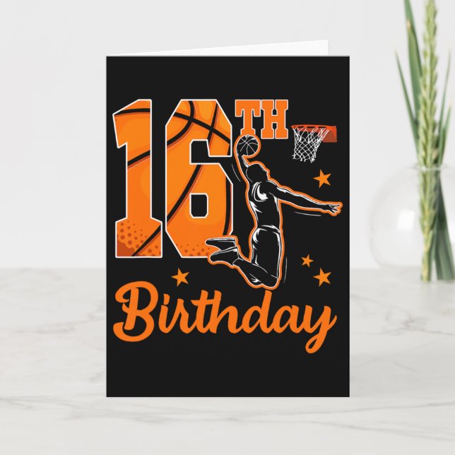 Carte 16th Birthday Sketll Theme 16 Year Old Boy Party  (Devant)