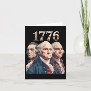 Carte 1776 Pères fondateurs patriotiques Art historique