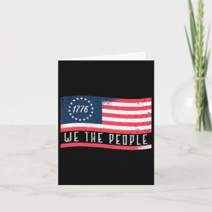 Carte 1776 We The People Independence Day 4 juillet Fl