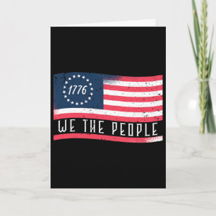 Carte 1776 We The People Jour de l'Indépendance 4 Juille