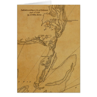 Carte 1779 de Chatham, le Massachusetts