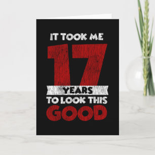 Carte 17 Ans Anniversaire M'a Pris Belle Allure 17ème An