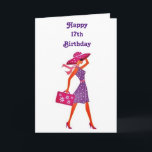 Carte ****17e ANNIVERSAIRE**** À NOTRE "JOLIE JEUNE FEMM<br><div class="desc">VOTRE **JOLIE JEUNE FEMME** SERA SI HEUREUSE DE RECEVOIR CETTE CARTE DE "VOUS" LE JOUR DE SON *****17e**** ANNIVERSAIRE ET L'ADMIRE POUR TOUJOURS,  J'EN SUIS SÛR !  N'OUBLIEZ PAS QUE VOUS POUVEZ "CHANGER L'ÂGE" EN QUELQUES SECONDES SI BESOIN :)</div>
