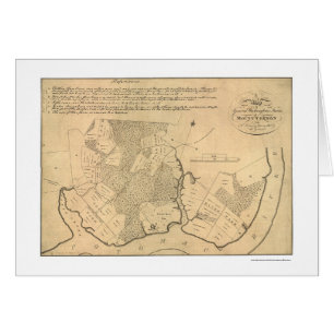 Carte 1801 de Mt Vernon de ferme du Général