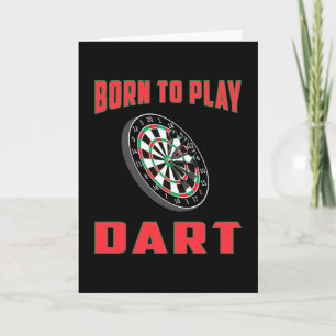 Carte 180 Darts Dart Dartboard Bullseye Arrow Funny Gift