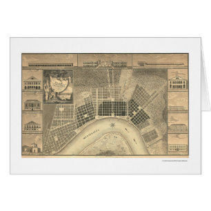 Carte 1815 de plan de la Nouvelle-Orléans