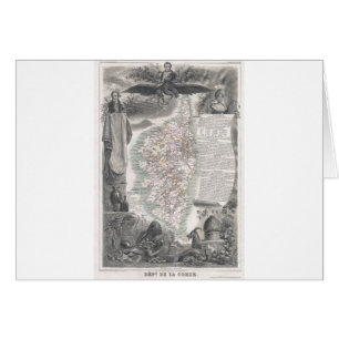 Carte 1852 de la Corse