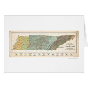 Carte 1896 d'agriculture du Tennessee