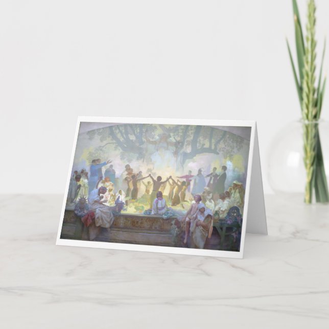 Carte #18 Serment d'Omladina sous l'arbre slave de Linde (Devant)