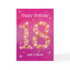 18e anniversaire - 18 ans en nombre d'étoiles - ro