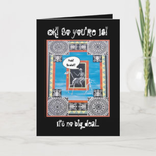 Carte 18e anniversaire avec Skeleton équitation - FUNNY