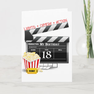 Carte 18e anniversaire de la fête du cinéma