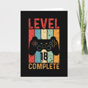 Carte 18e anniversaire Gift Boys Homme Niveau 18 2003