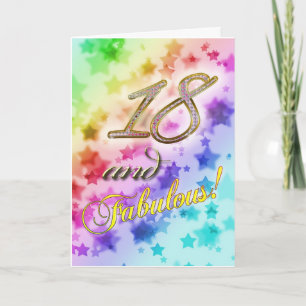 Carte 18e anniversaire pour quelqu'un Fabulous