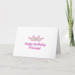 Carte 18e anniversaire Princesse