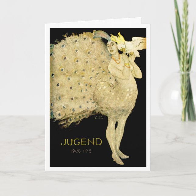 CARTE 1906 ! ! "OISEAUX D'UNE PÈRE" ART NOUVEAU ACCUEILL (Devant)