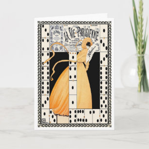 CARTE 1912"LAISSEZ LES JEUX COMMENCER"ART DÉCO FRANÇAIS