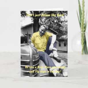 Carte 1940's Encouragement BE Different Be Free Photo