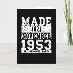 Carte 1953 Birthday Novembre