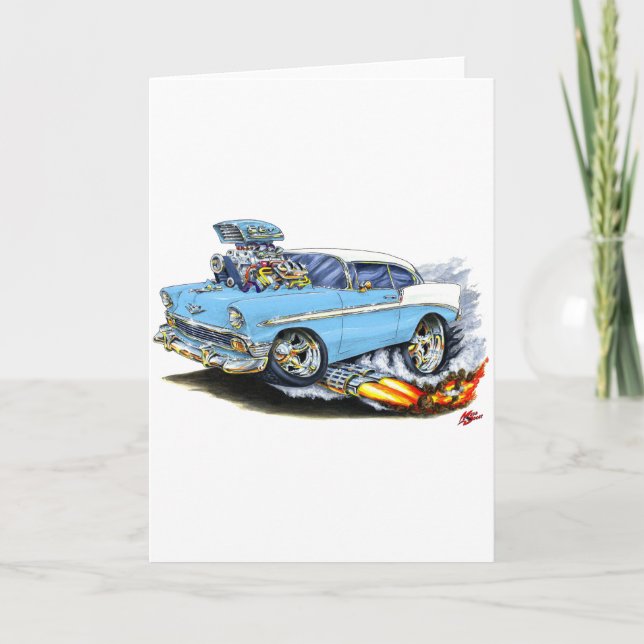 Carte 1956 Chevy 150-210 Lt Blue Car (Devant)