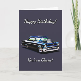 Carte 1957 Muscle Car 57 Vous êtes Anniversaire classiqu