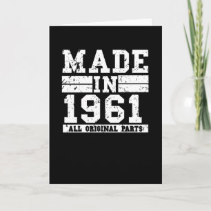 Carte 1961 Birthday Vintage Saying