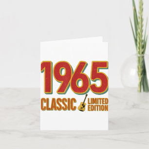 Carte 1965 Clic Limited Edition Guitare Vintage Annivers