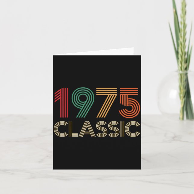 Carte 1975 Clic 50th Birthday For Men Women 50 Year Old  (Devant)