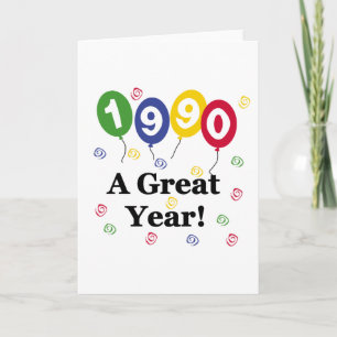 Carte 1990 Un grand anniversaire