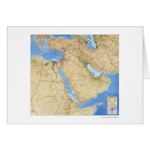 Carte 1993 de Moyen-Orient