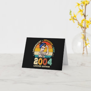 Carte 19 Ans 2004 Cadeaux Vintages Femmes 19e anniversai