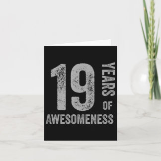 Carte 19 Ans de génialité _ Drôle Cool 19-Ans