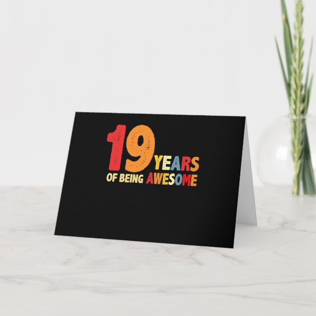 Carte 19 Ans De Super Cadeaux 19 Ans (Devant)