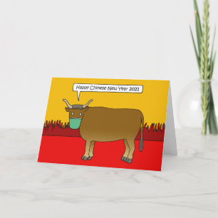 Carte 19 Jour de l'An chinois de l'Ox 2033