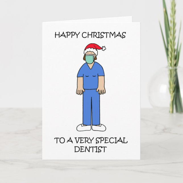 Carte 19 Joyeux Noël aux femmes dentistes (Devant)