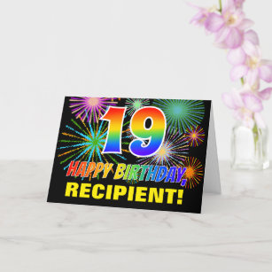 Cartes 19 Ans D Anniversaire Zazzle Fr