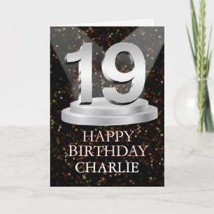 Carte 19e anniversaire Points saillants Ajouter une cart