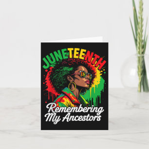 Carte 19e Junte Souvenir De Mes Ancêtres Black Women Bl