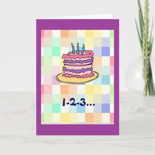 Carte 1-2-3...anniversaire ! (Devant)