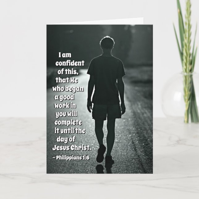 Carte 1:6 de Philippiens il qui a commencé une bonne (Devant)