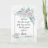 1 Corinthiens 13:13 Foi Espérance Amour, Verset Bi