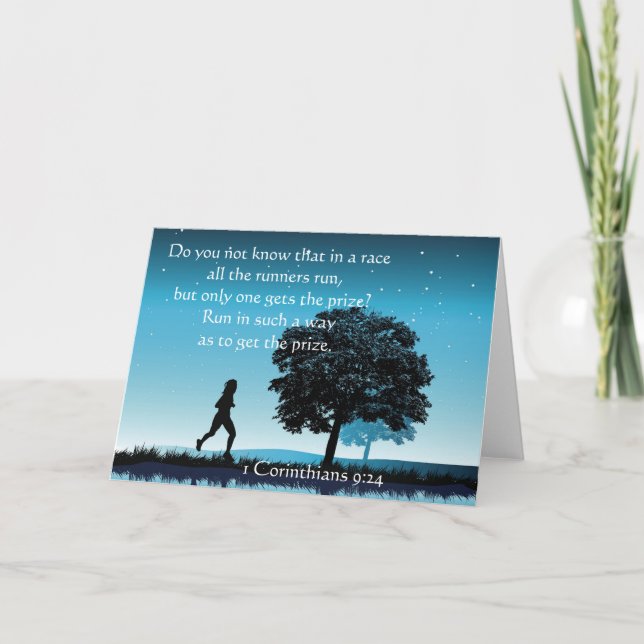 Carte 1 Corinthiens 9:24 (Devant)