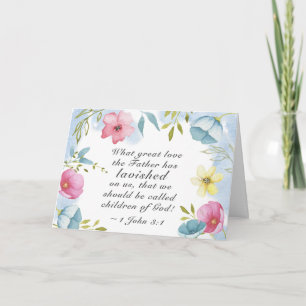 Carte 1 Jean 3:1 Grand amour du Père qui nous a prodigué