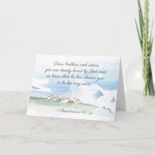 Carte 1 Thessaloniens 1:4 Il vous a choisi la Bible