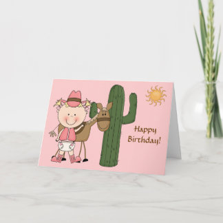 Carte 1er 2e anniversaire enfant filles