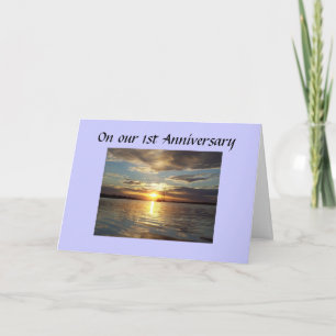 Carte 1er ANNIVERSAIRE LE SOLEIL SE LÈVERA PLUS BRILLANT