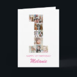 Carte 1er Anniversaire Numéro 1 Collage photo Personnali<br><div class="desc">Célébrez le 1er anniversaire de votre petit avec cette carte mignonne. C'est une carte d'anniversaire personnalisée de collage photo qui vous permet de créer un design vraiment unique et mémorable. Ce modèle personnalisable vous permet d'insérer vos propres photos chères, en capturant les moments précieux de la première année de votre...</div>