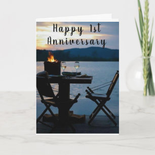 CARTE 1ER ANNIVERSAIRE SOUHAITE LE TEMPS DE CÉLÉBRER LA 